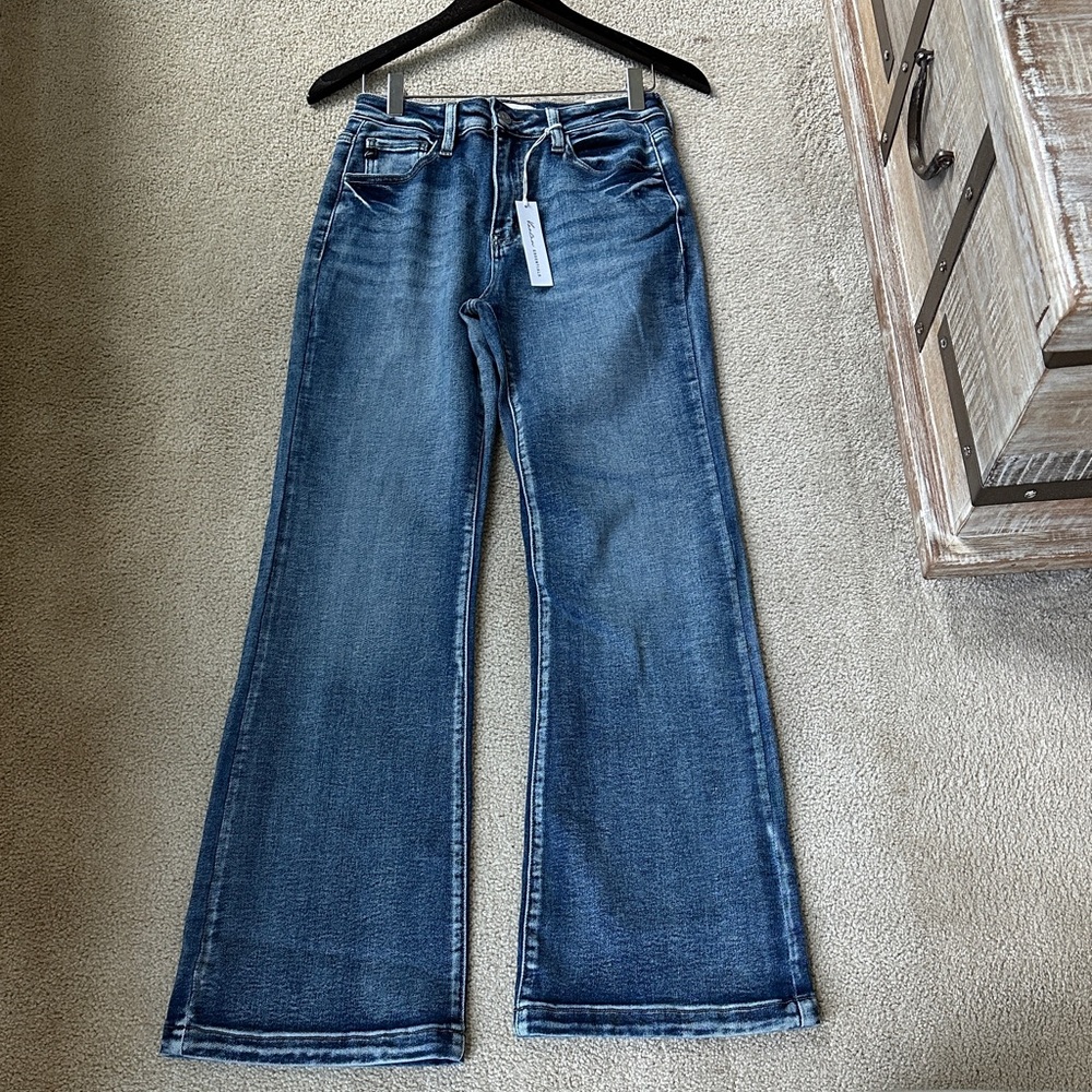 Kancan high rise wide flare jeans